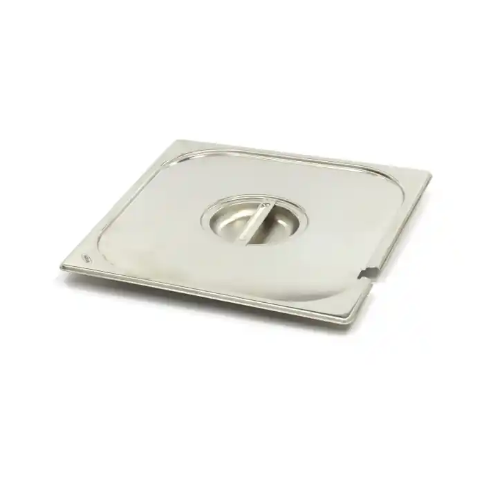 Abverkauf Gastronorm-Deckel - 2/3 GN - Edelstahl - mit Vertiefung
