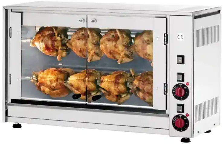 Neumärker Elektro-Hähnchengrill mit 2 Spießen 8 Hähnchen Preiswert