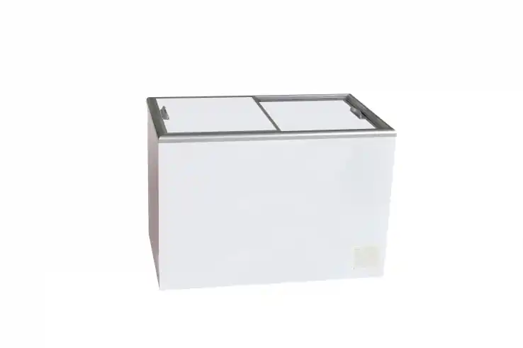 Billig Gewerbetiefkühltruhe mit isoliertem Schiebedeckel Modell CUBE 35