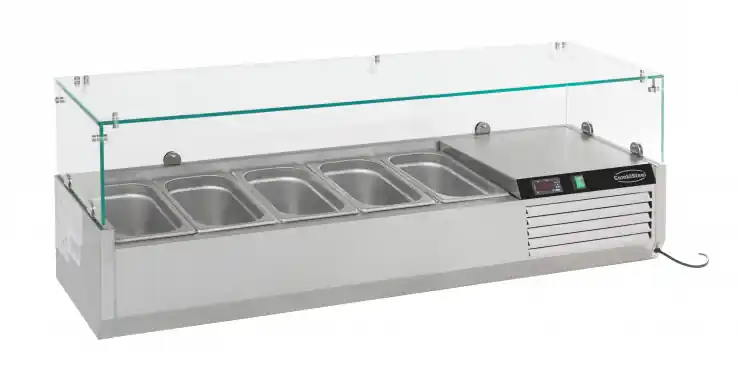Aufsatzvitrine 1/4 Gn X 5 Markenprodukt
