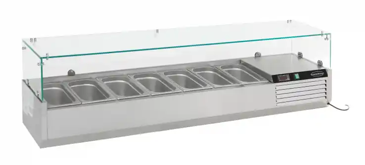 Aufsatzvitrine 1/4 Gn X 7 Wochenendangebot