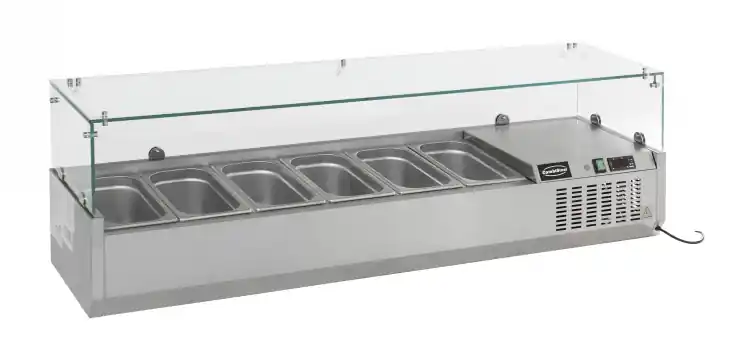 Knallerangebot Aufsatzvitrine 1/4 Gn X 8