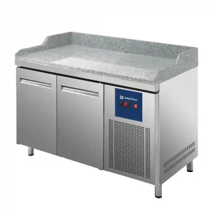 Pizzatisch mit 2 Türen 600x400 mm Preiswert