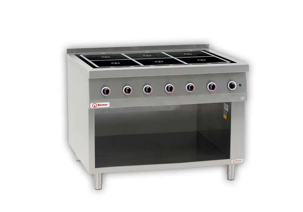 Berner Induktionsherd Standgerät 6 Kochstellen / Sondermodell Top-Angebot