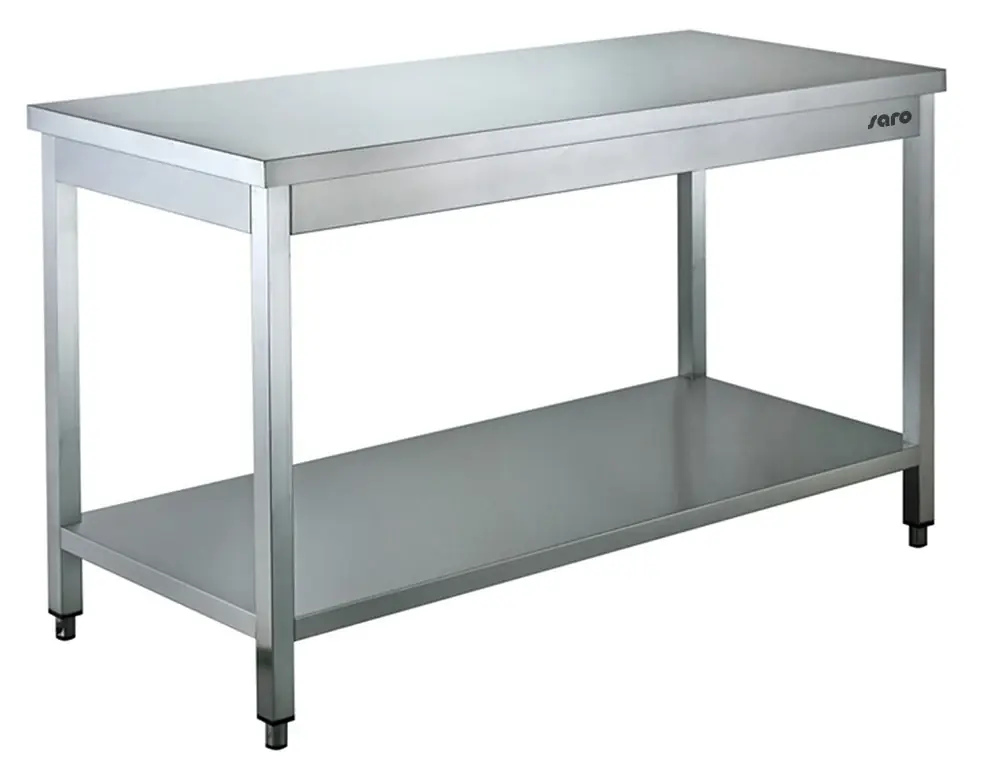 Mega-Angebot SARO Edelstahltisch, mit Unterblatt - 700 mm Tiefe, 700mm