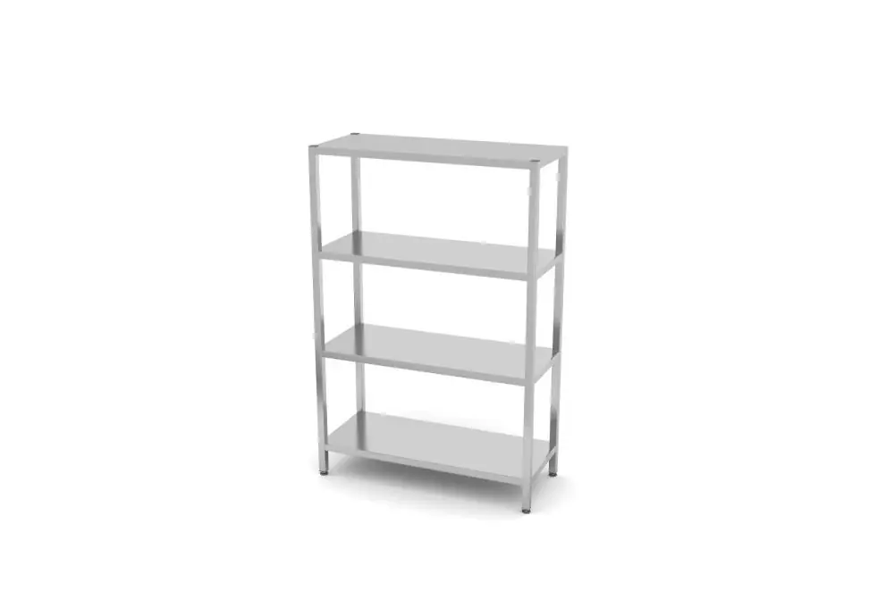 Sonderangebot Aufbewahrungsregal mit 4 Regalböden - zur Selbstmontage, HENDI, Kitchen Line, 1200x500x(H)1800mm