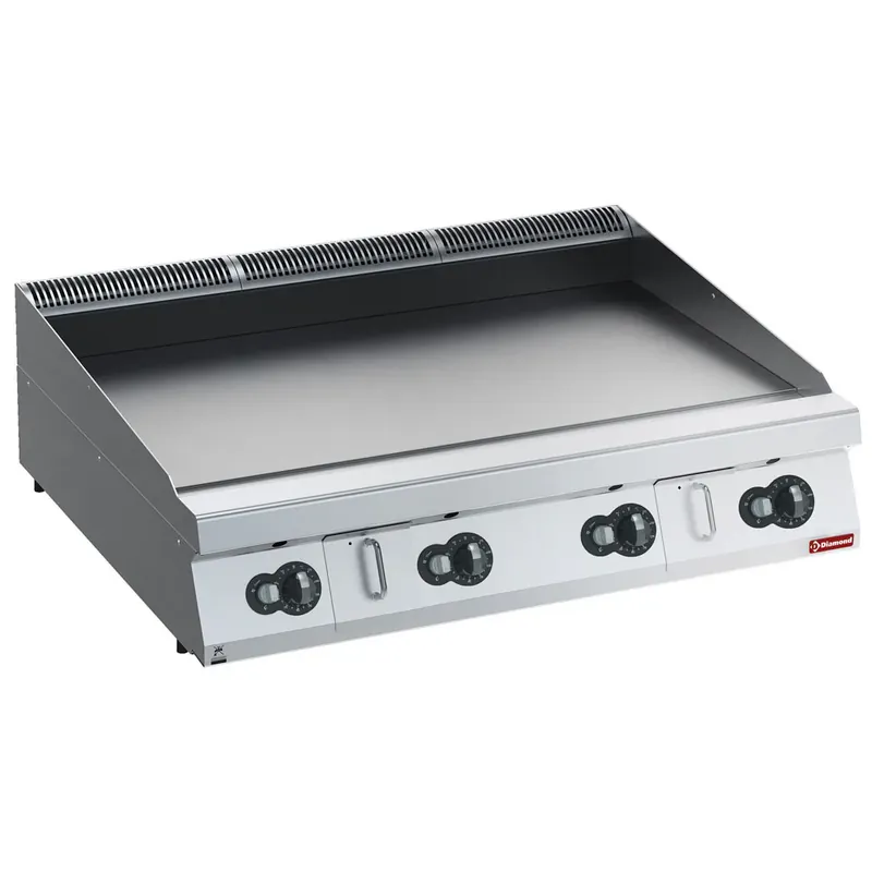 Gas Grillplatte HP, glatt, nitro chrom -TOP- - G22/PLNC12-HP Geprüft