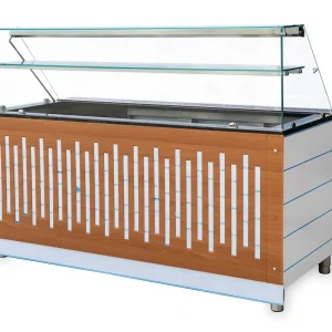 Angebot Salattheke mit Aufsatzvitrine 180 cm Hochglanz Granit