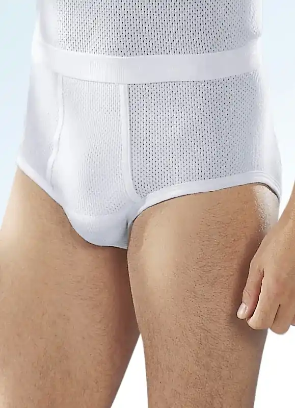 Nur Heute Pfeilring Dreierpack Slips aus Doppelripp mit Eingriff, weiß