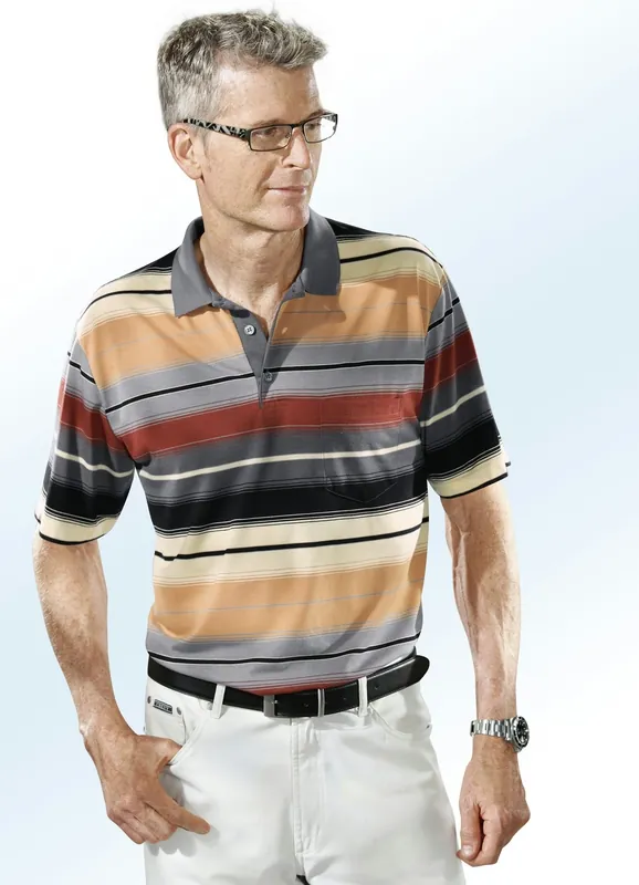 Echt Poloshirt mit Allover-Dessin