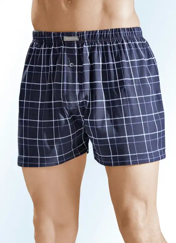 Viererpack Boxershorts mit Eingriff, kariert Solange Der Vorrat Reicht