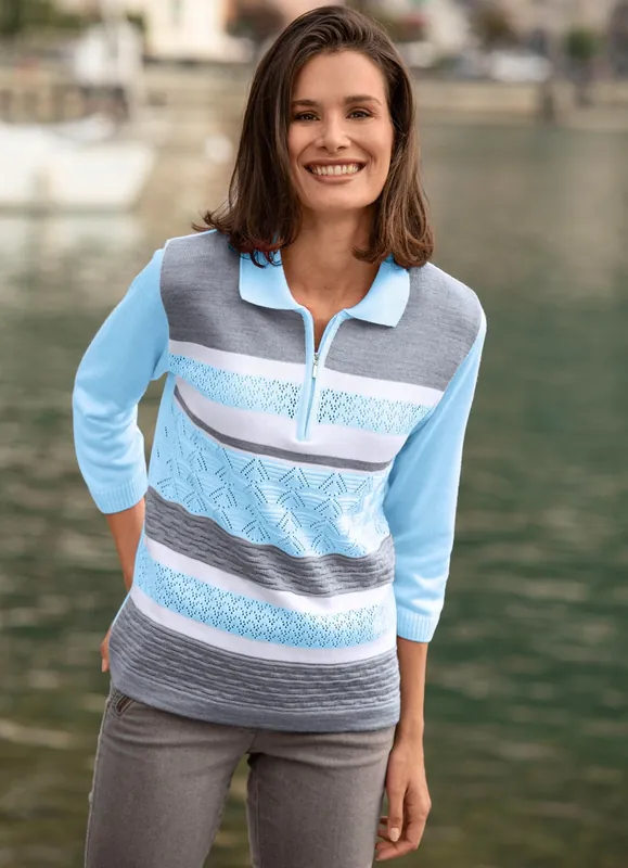 Markenprodukt Pullover mit dezentem Glanz