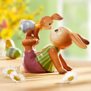 Preiswert Goebel Hase mit Kind aus Feinsteingut