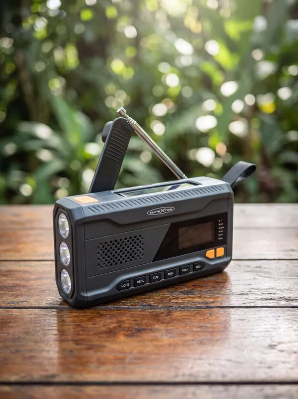 Solarkurbel-Radio mit DAB+ und UKW-Tuner Saisonangebot
