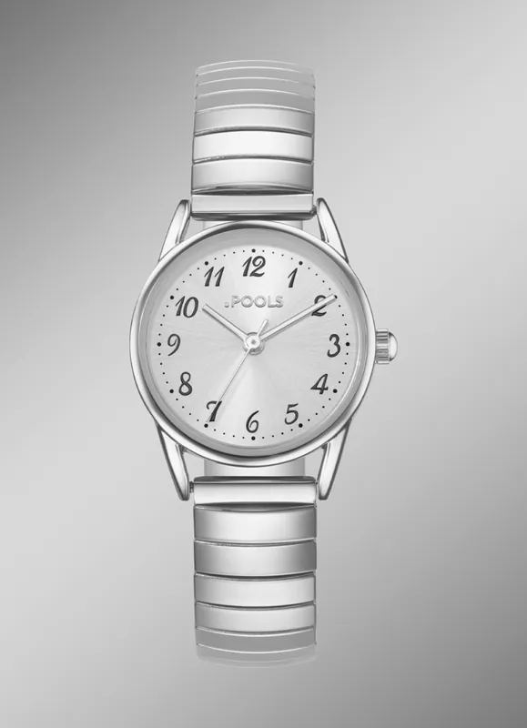 Zeitlose Quartz-Damenuhr Pools 1988 mit Zugband Bestpreis