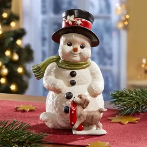 Schneemann aus hochwertigem Feinsteingut Preisknaller