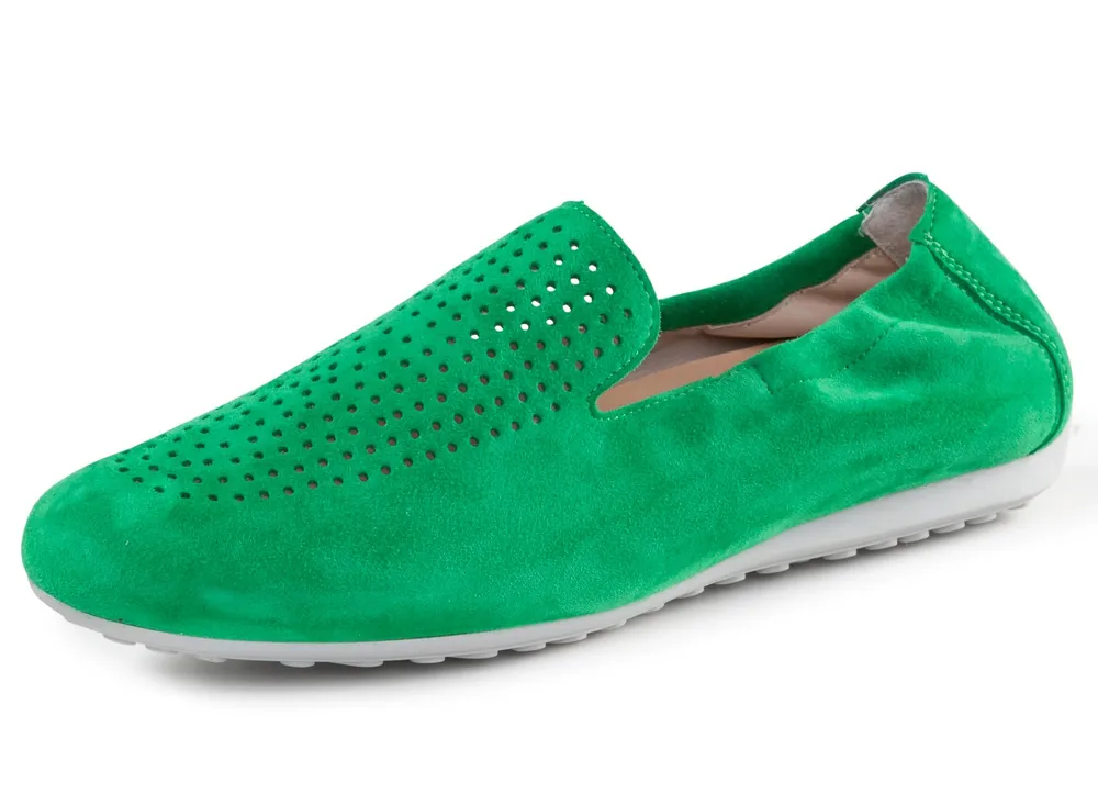 Geprüft ELENA EDEN Slipper aus weichem Veloursleder mit luftiger Perforation