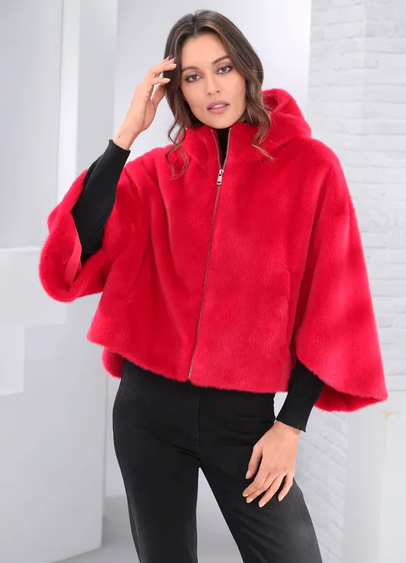 Kurzjacke in Cape-Form Sichere Zahlung