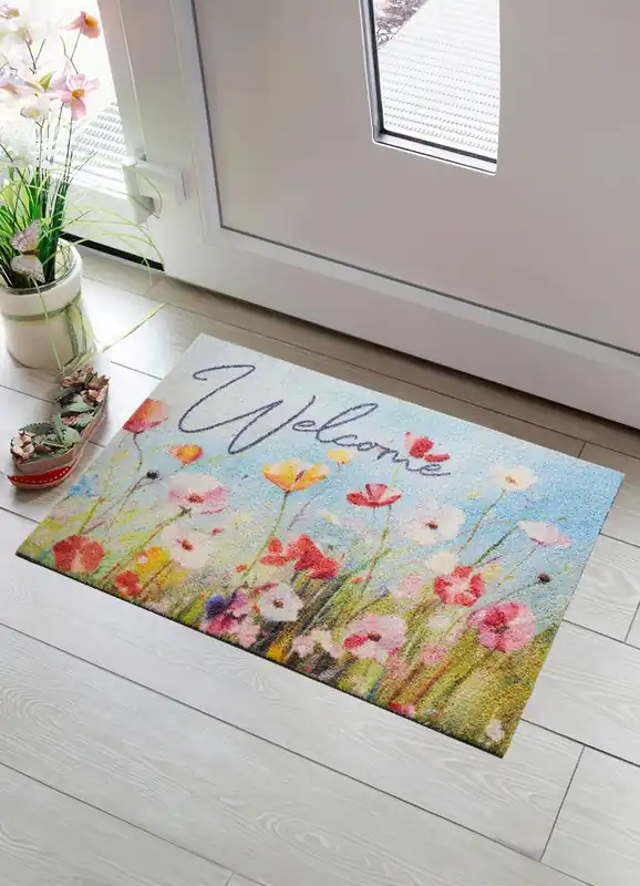 Blumenreiche Fußmatte „Willkommen“ Neuheit