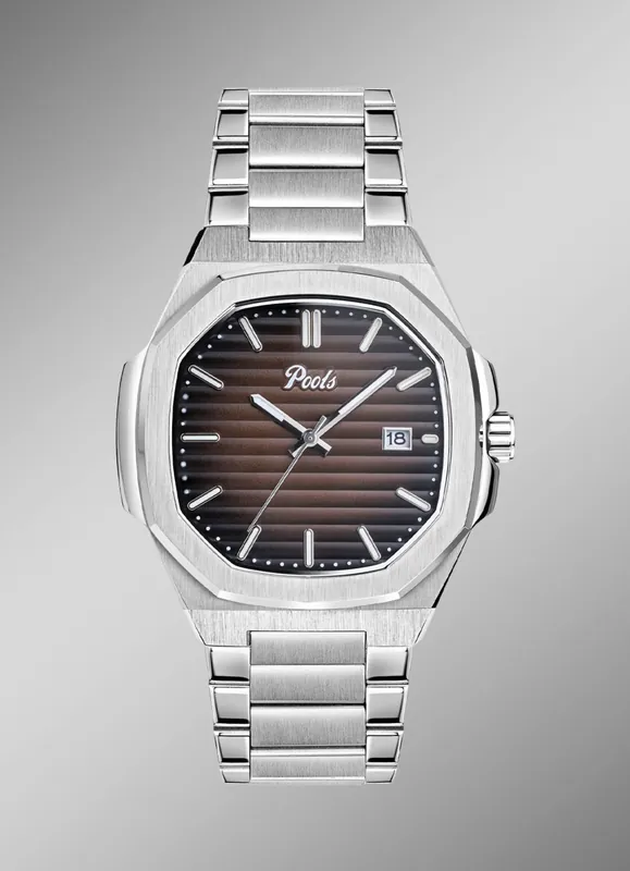 Zertifiziert Quartz-Herrenuhr aus Edelstahl
