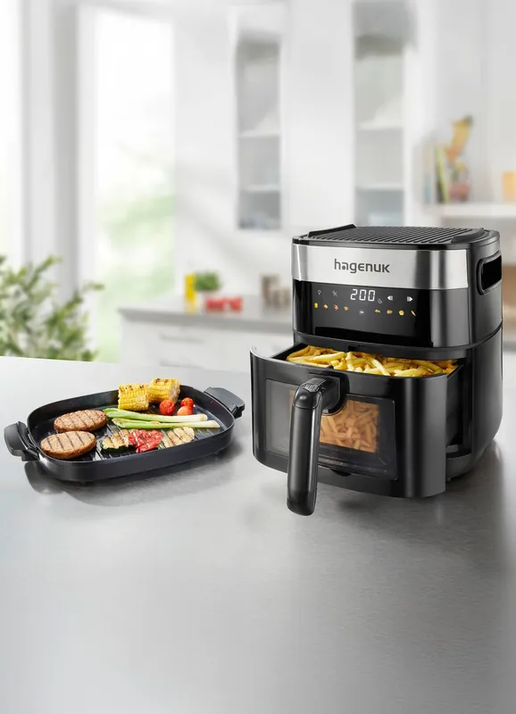 Schnäppchen Heißluft-Fritteuse 2-in-1