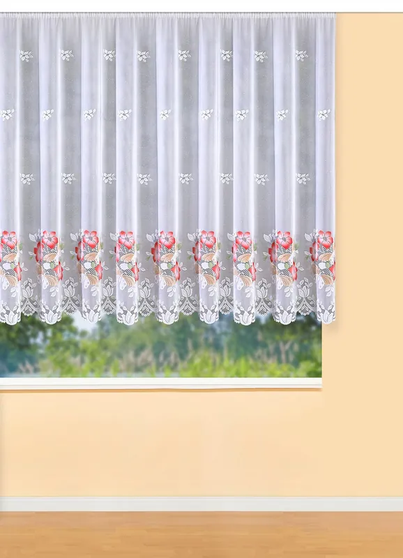 Blumenfenster-Store mit Universalschienenband Angebot