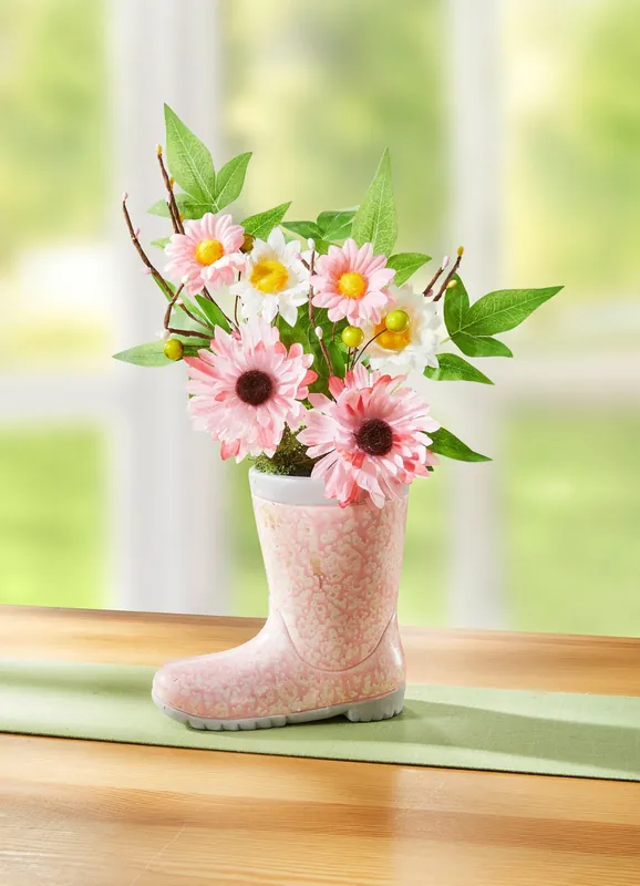 Expressversand Margeriten-Arrangement im Stiefel