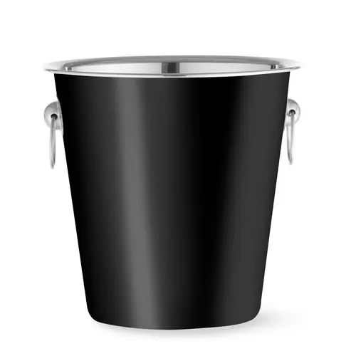 Champagnerkühler 3,3 ltr Edelstahl schwarz Ø220x(H)190mm Sonderaktion