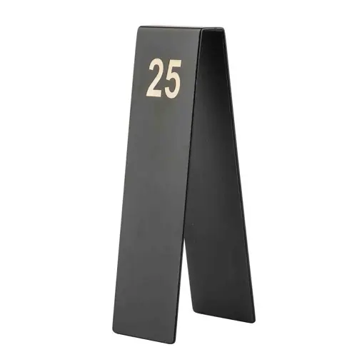 Tischnummernschilder 25er-Set Zahlen von 1 bis 25 schwarz Begrenztes Angebot