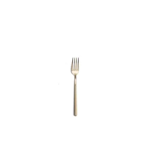 Abverkauf Dessertgabel violet Satin champagne Chromstahl 18/0