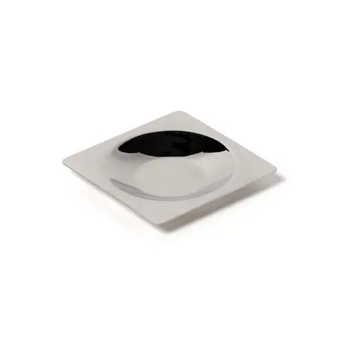 1/4 Portion Quadratis-Cher Edelstahl Teller Preis Gesenkt