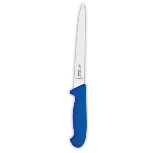 Filiermesser gerade Klinge sehr flexibel glatter Schliff blau Klingenlänge 18 cm L 30 cm Sale