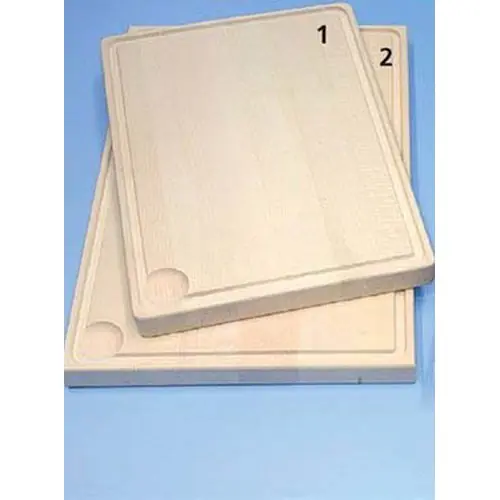 Neu Hackbrett Ahorn mit Saftrille 500 mm x 350 mm H 40 mm
