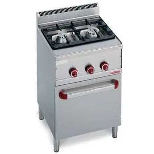 Preis Gesenkt Gasherd G6F2H6+FG1 Gastronorm 14 kW Backofen Brennerwanne aus Edelstahl
