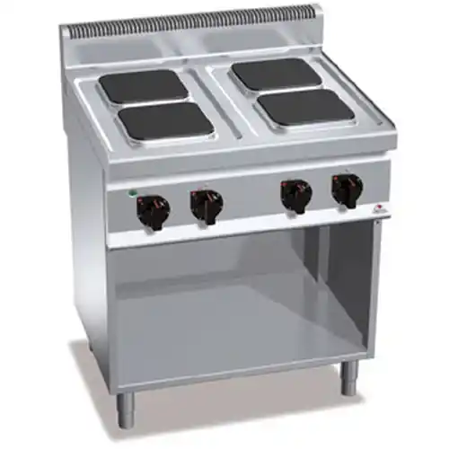 Beliebt Elektroherd E7PQ4M 4 Kochstellen gusseiserne Kochmuldenplatte 10,4 kW 230 Volt