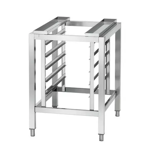 115076 Untergestell für 1/1 GN-Dämpfer "Bartscher Kompakt", Chromnickelstahl, Aufnahmefähigkeit 5 x 1/1 GN, 14,2 kg, 550 x 700 x H 735 - 780 mm Preiswert