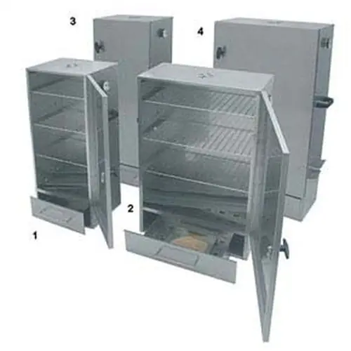 Räucherschrank Edelstahl 26 kg L 400 mm B 300 mm H 1250 mm Highlight