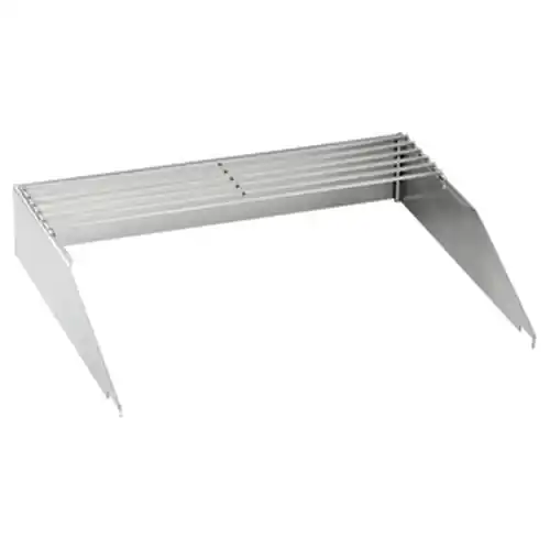 104010 Spritzschutz "GP1200", Edelstahl, inklusive Ablagerost Heißes Angebot