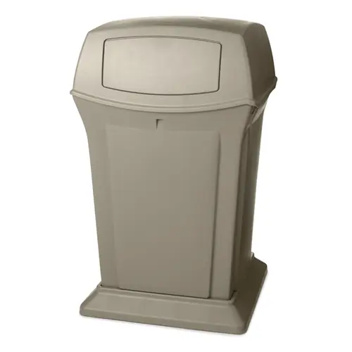 Abfallbehälter RANGER 170 ltr Kunststoff beige 2 Einwurfklappen L 630 mm B 630 mm H 1054 mm Aktuell