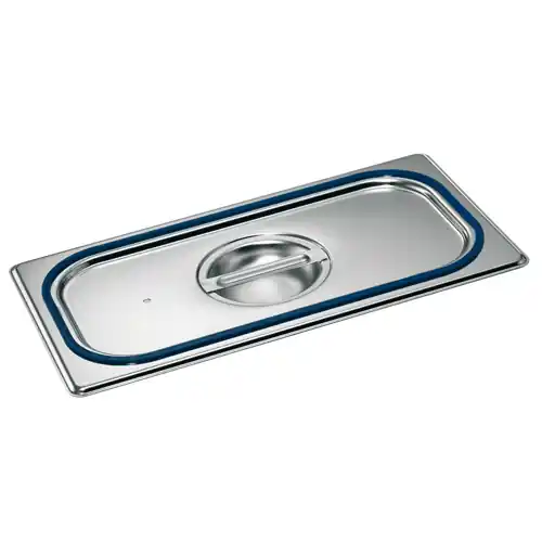1 550 660 Gastronorm-Deckel, GDD 1/3, mit Formschlussdichtung, für 1/3 Gastronorm-Behälter, Material Edelstahl Neuheit