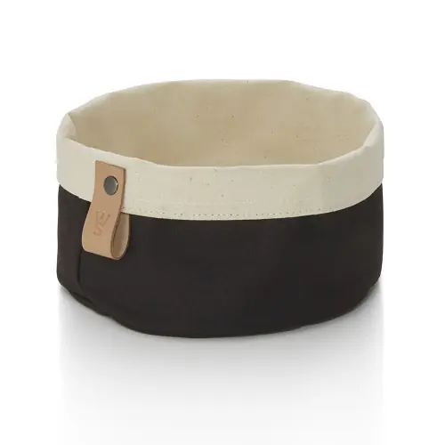 Brottasche Flip Cotton creme schwarz Ø 170 mm H 100 mm Echt