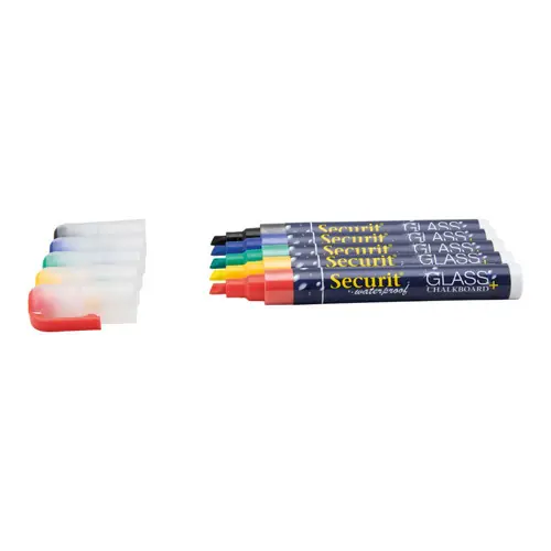 Kreidestift wasserfest 4er-Set • rot • blau • gelb • grün 2 - 6 mm Geprüft