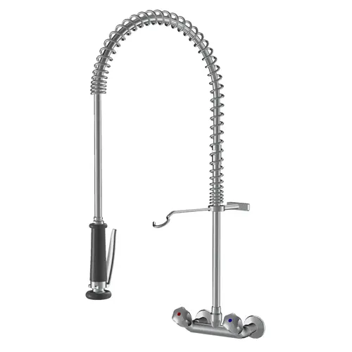 Neue Ware Geschirrbrause GASTRO Zweigriffmischer Wandarmatur H 950 mm