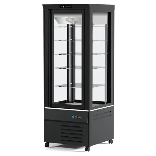 Panoramavitrine MITHRA M-BTV schwarz 400 ltr +5°C bis -21°C Abverkauf