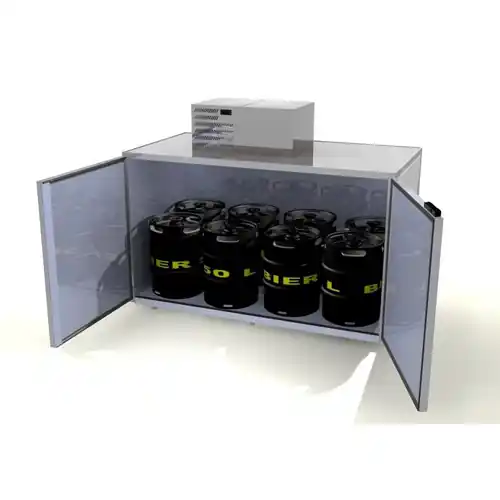 Fasskühler FK8 Typ 4 H Edelstahl für 8 Fässer mit Edelstahl-Kältesatz Top-Seller