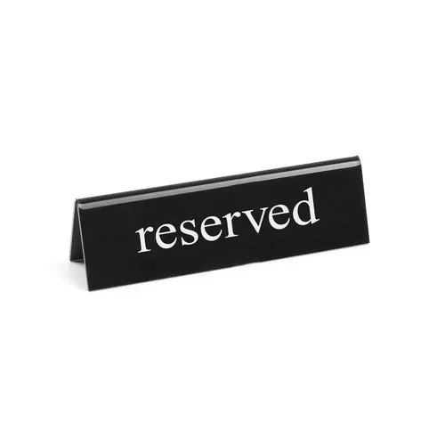 Abverkauf Tischschild Reserviert reserved 130x30x(H)38mm