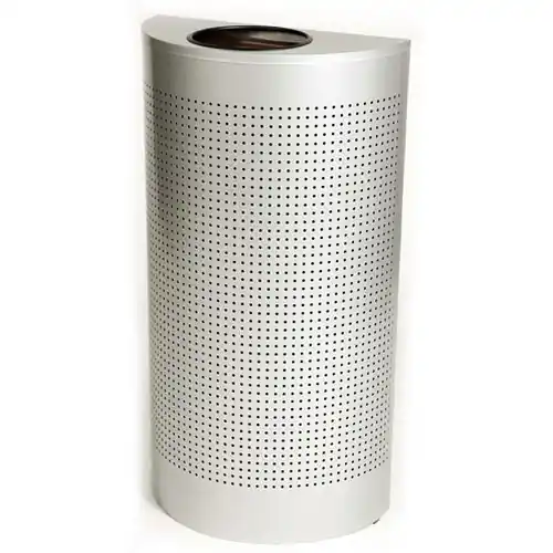 Abfallbehälter SILHOUETTES 45 ltr Stahl silberfarben Einwurföffnung oben L 458 mm B 229 mm H 813 mm Schnäppchen