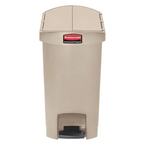 Tretabfallbehälter Kunststoff 30 ltr beige Klappdeckel mit Inneneimer Neu Im Sortiment