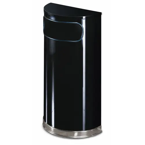 Abfallbehälter DESIGNER LINE 34 ltr Stahl schwarz Einwurföffnung vorne L 458 mm B 229 mm H 813 mm Heißes Angebot