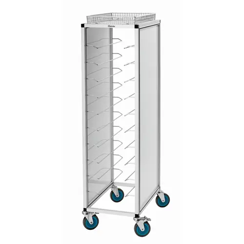 Zertifiziert Tablett-Abräumwagen TA 100 370 x 570 mm H 1660 mm